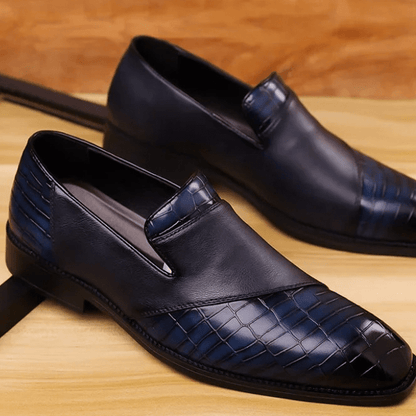 Clarence | Herren Loafer Slip-on – Krokoprägung – PU-Kunstleder Hirschfeld 