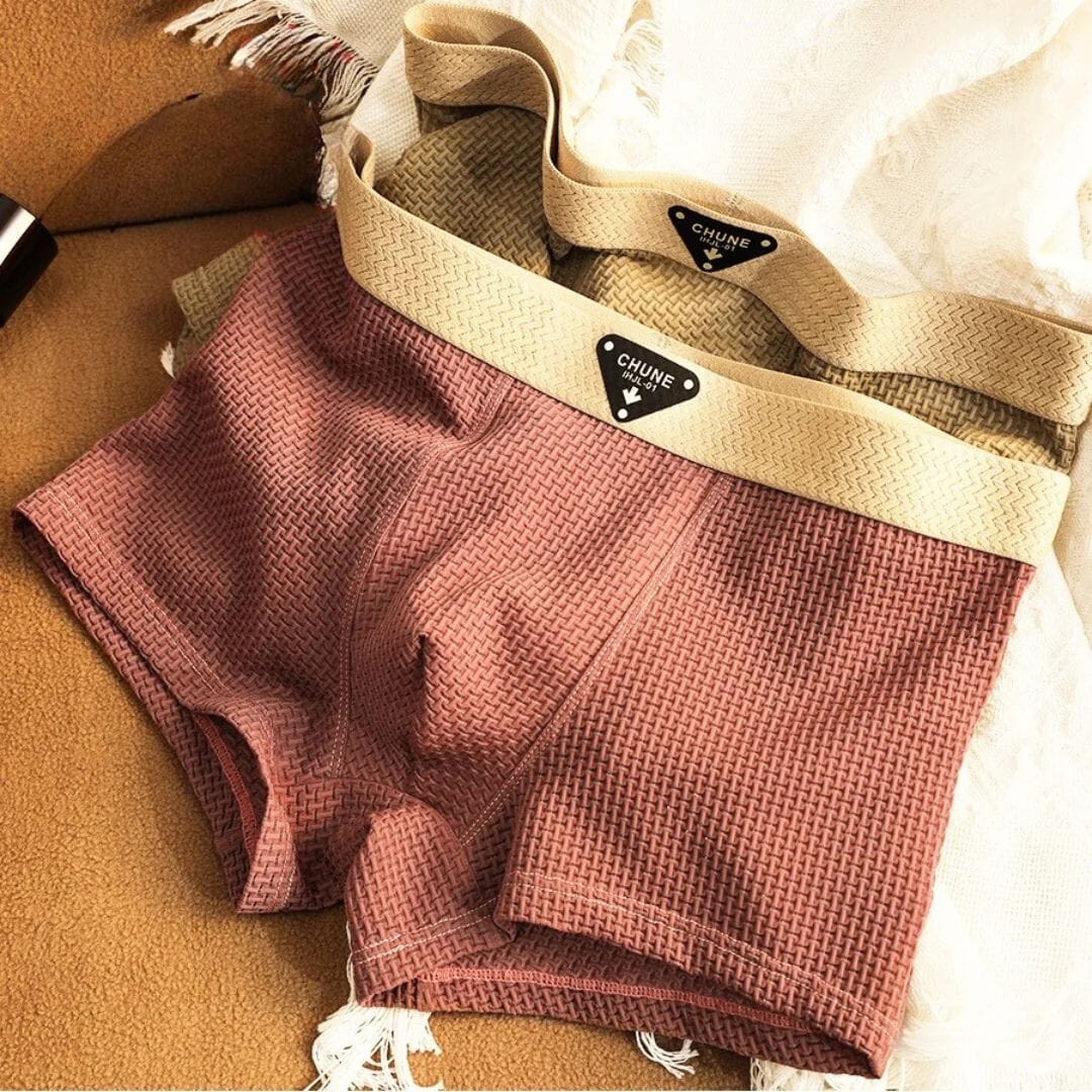 Zachary | Herren Boxershorts (Trunk) – Eis-Seiden-Mix – Flatlock-Nähte – elastischer Komfortbund Hirschfeld 