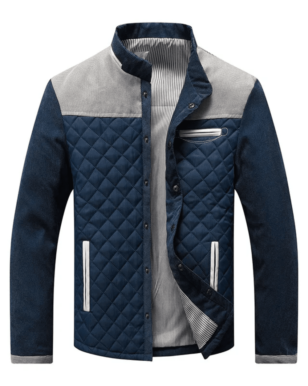 Matteo | Herren Roma-Jacke – Revers – Premium Oberstoff – formstabil & elegant Hirschfeld Grau S 