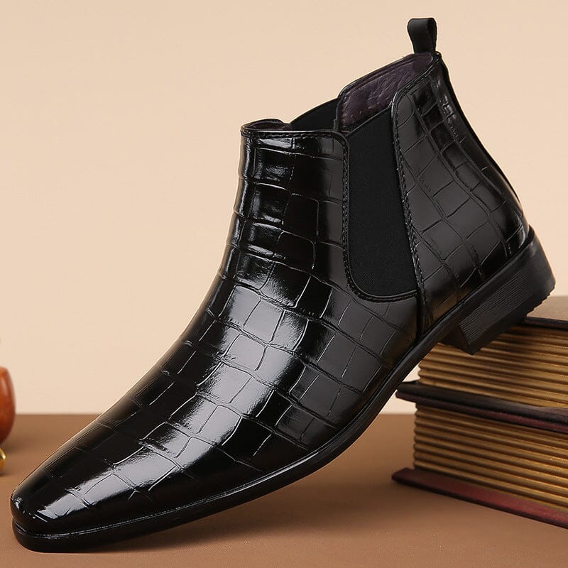 Daryl | Herren Chelsea Boots – Krokoprägung – PU-Kunstleder Hirschfeld 