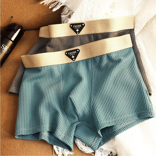 Zachary | Herren Boxershorts (Trunk) – Eis-Seiden-Mix – Flatlock-Nähte – elastischer Komfortbund Hirschfeld 