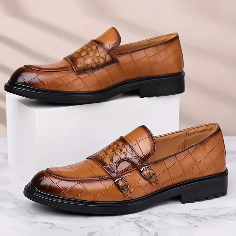 Dominic | Herren Loafer Monk-Style – Slip-on – PU-Kunstleder Hirschfeld 