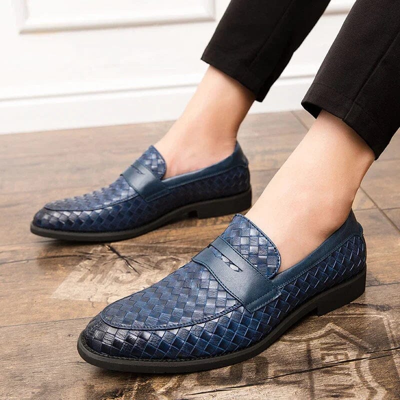 Danny | Herren Loafer Penny-Riemen – Geflochtenes Blatt – Echtleder Hirschfeld 