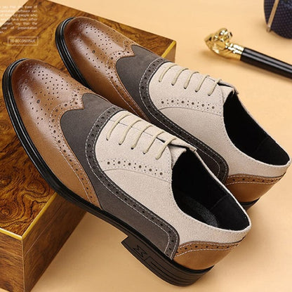 Earl | Herren Oxford Wingtip – Brogue-Design – PU-Kunstleder Hirschfeld 