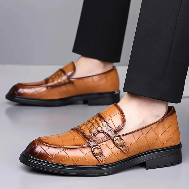 Dominic | Herren Loafer Monk-Style – Slip-on – PU-Kunstleder Hirschfeld 