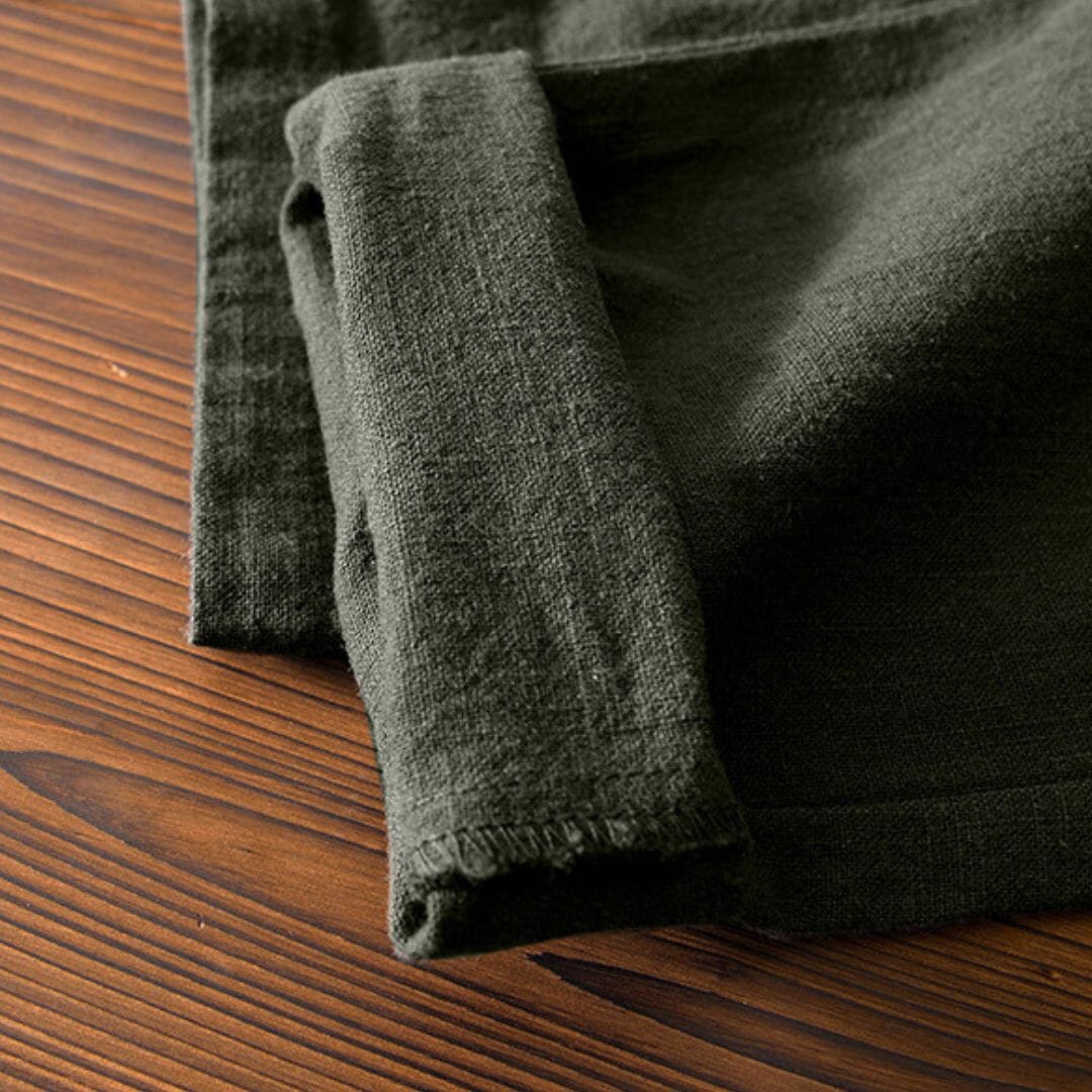 Tommy | Herren Leinenhose – Relaxed Fit – elastischer Bund & Kordelzug – atmungsaktiv Hirschfeld 