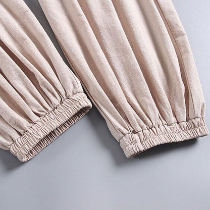 Ted | Herren Lässige Hose – Barrel-Leg Taper – Baumwoll-Twill – elastischer Bund & Bündchen Hirschfeld 