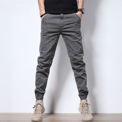 Steve | Herren Cargo-Jogginghose – Baumwoll-Twill – Slim Taper – Stretch – Cargotaschen Hirschfeld 