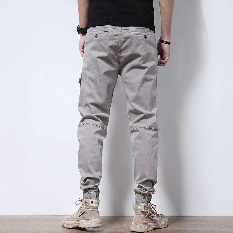 Steve | Herren Cargo-Jogginghose – Baumwoll-Twill – Slim Taper – Stretch – Cargotaschen Hirschfeld 