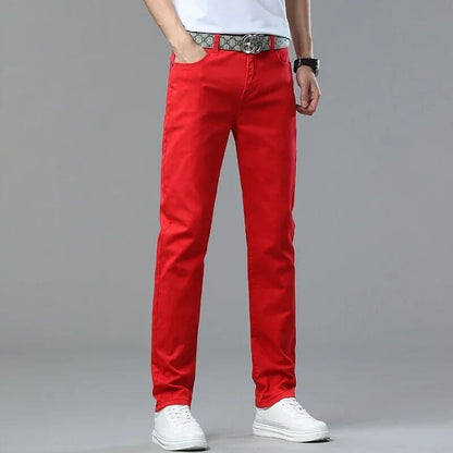 Timothy | Herren Chino Straight – Stretch-Baumwoll-Twill – mittelhoch – garngefärbt Hirschfeld 