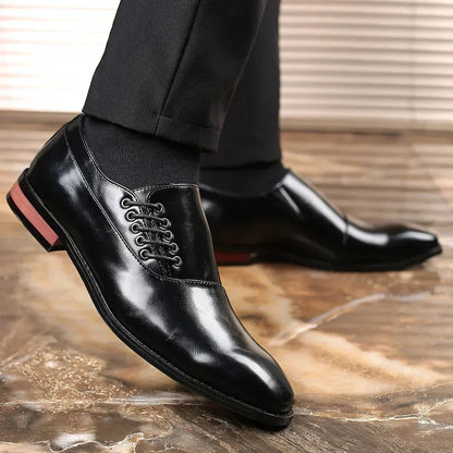 Calvin | Herren Schnürschuhe – seitliche Schnürung – Echtleder Hirschfeld 