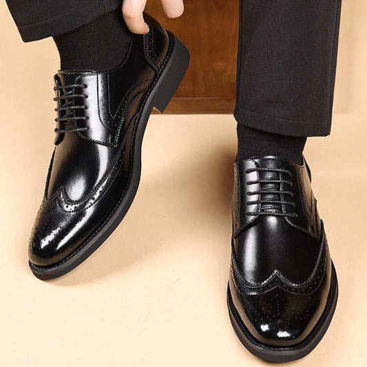 Darren | Herren Wingtip Oxford – Schnürung – PU-Kunstleder Hirschfeld 