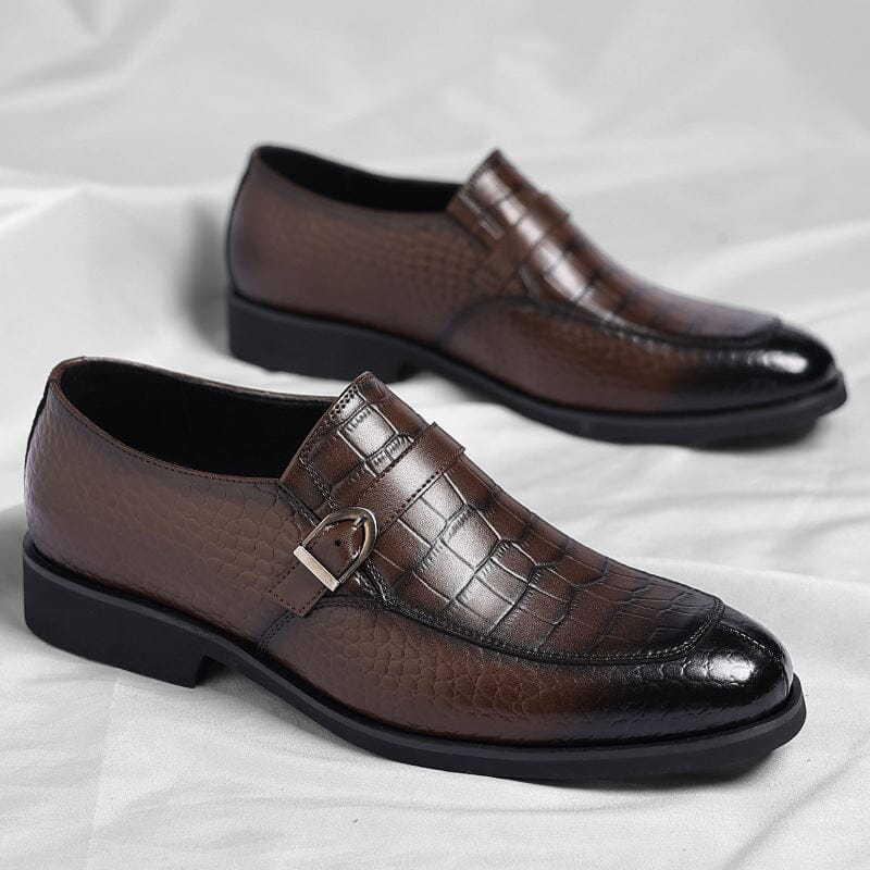 Daniel | Herren Loafer Monk-Style – Krokoprägung – PU-Kunstleder Hirschfeld 