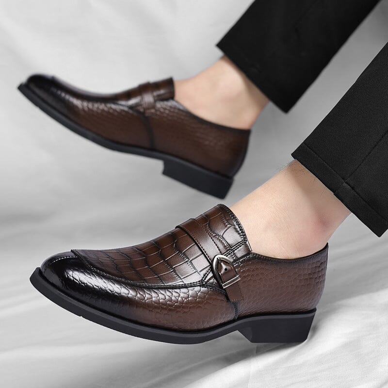 Daniel | Herren Loafer Monk-Style – Krokoprägung – PU-Kunstleder Hirschfeld 
