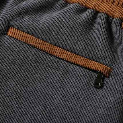 Troy | Herren Cord-Sweatpants – Slim Taper – weicher Baumwollcord – Rippbund & Logo-Detail Hirschfeld 