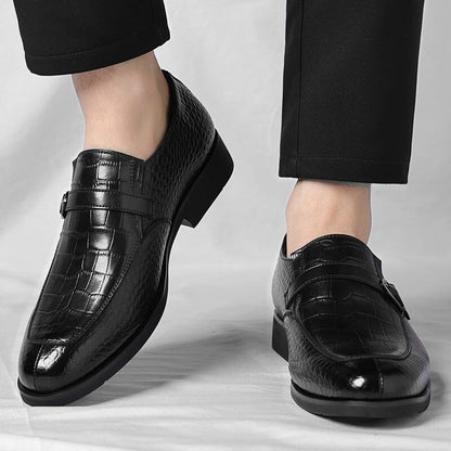 Daniel | Herren Loafer Monk-Style – Krokoprägung – PU-Kunstleder Hirschfeld 