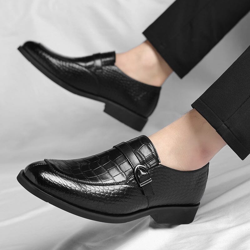 Daniel | Herren Loafer Monk-Style – Krokoprägung – PU-Kunstleder Hirschfeld 
