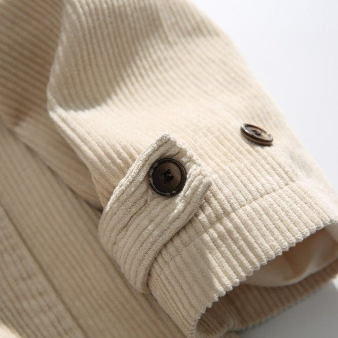 William | Herren Cord-Blazer Kurzsakko – Reverskragen – Patch-Taschen – 100% Baumwolle Hirschfeld 