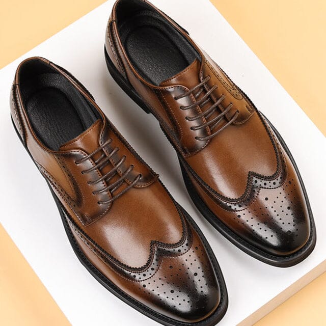 Darren | Herren Wingtip Oxford – Schnürung – PU-Kunstleder Hirschfeld 