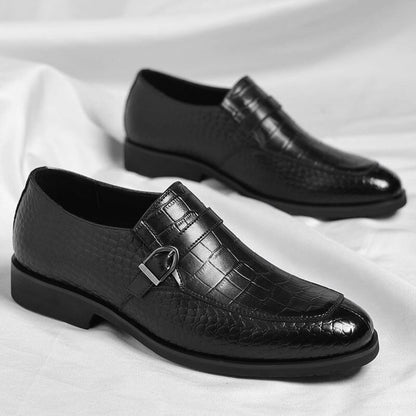Daniel | Herren Loafer Monk-Style – Krokoprägung – PU-Kunstleder Hirschfeld 