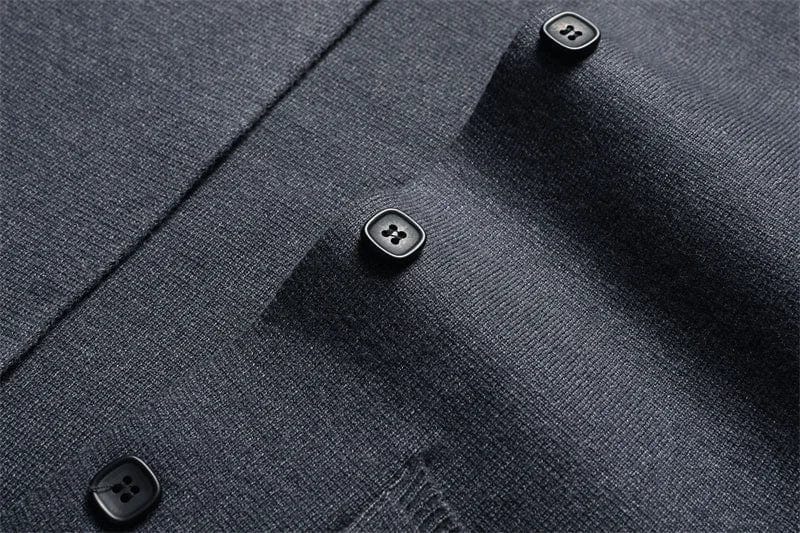 Daniel | Herren Strick-Cardigan V-Ausschnitt – Knopfleiste – baumwollreicher Feinstrick Hirschfeld 