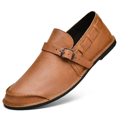 Emerson | Herren Loafer Monk-Style – Seitlicher Riegel – PU-Kunstleder Hirschfeld Gelb 39 