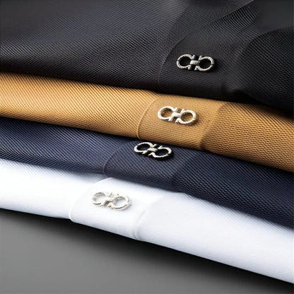 Tony | Herren Komfort-Set – Offenes-Kragenhemd & Tapered-Hose – Ice-Silk-Mix – leicht & kühl Hirschfeld 