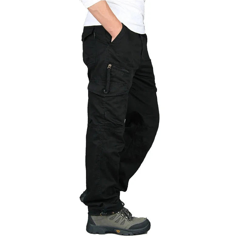Bastien | Herren Cargohose – Baumwolle – Multi-Pocket – Regular Fit Hirschfeld Schwarz M 