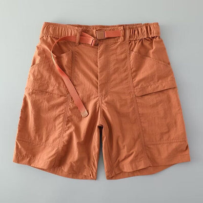 Roy | Herren Utility-Shorts – schnell trocknender Tech-Stoff – integrierter Gürtel – Stretch & reißfest Hirschfeld Orange XS 
