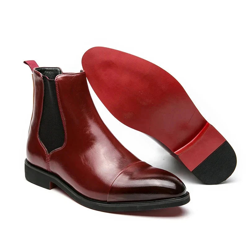 Charlie | Herren Chelsea Boots – elastische Einsätze – PU-Kunstleder Hirschfeld 