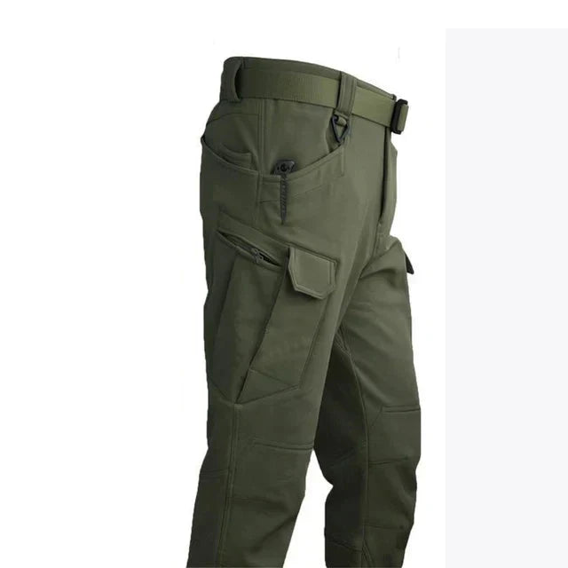 Milo | Herren Outdoor Militär Taktische-Winterhose – wasserfest – Fleecefutter – Stretch – Cargo-Taschen – Reißverschluss Hirschfeld 