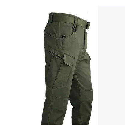 Milo | Herren Outdoor Militär Taktische-Winterhose – wasserfest – Fleecefutter – Stretch – Cargo-Taschen – Reißverschluss Hirschfeld 