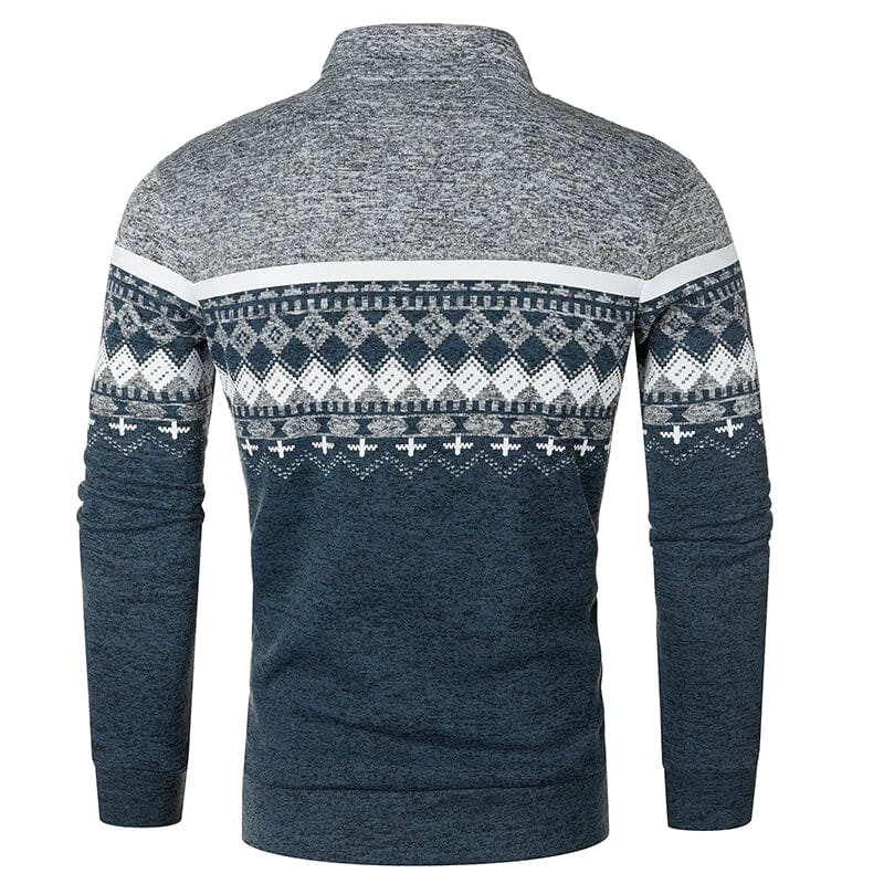 Paige | Damen Elegante Strickjacke – offene Front – nordisches Jacquard – Wollstrick, weich & warm Hirschfeld 