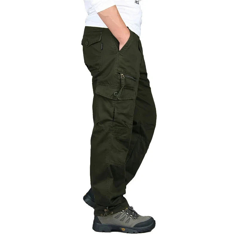 Bastien | Herren Cargohose – Baumwolle – Multi-Pocket – Regular Fit Hirschfeld Grün M 