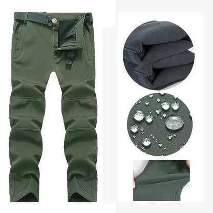 Milo | Herren Outdoor Militär Taktische-Winterhose – wasserfest – Fleecefutter – Stretch – Cargo-Taschen – Reißverschluss Hirschfeld 