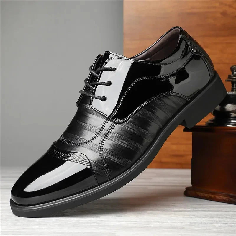 David | Herren Oxford Schnürschuh – Zweifarbige Captoe – PU-Kunstleder Hirschfeld 