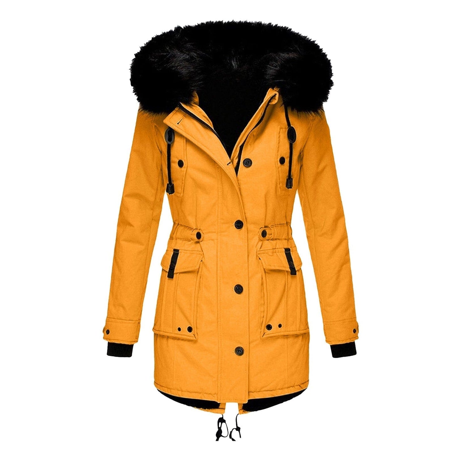 Darren | Damen Parka mit Kapuze – wasserabweisend – Baumwoll-Oberstoff – warm gefüttert vanhalenmode161123jassendames Hirschfeld Gold S 