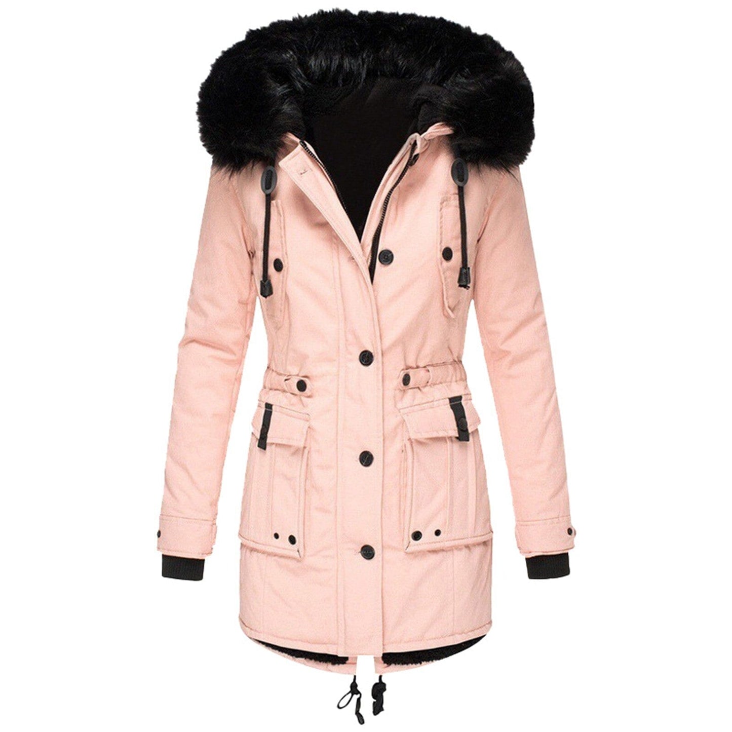 Darren | Damen Parka mit Kapuze – wasserabweisend – Baumwoll-Oberstoff – warm gefüttert vanhalenmode161123jassendames Hirschfeld Rosa S 