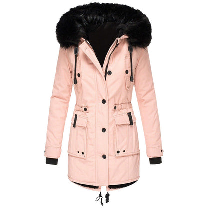 Darren | Damen Parka mit Kapuze – wasserabweisend – Baumwoll-Oberstoff – warm gefüttert vanhalenmode161123jassendames Hirschfeld Rosa S 