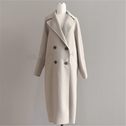 Beatrice | Damen Wintermantel – lang – tailliert – warm gefüttert – Wollmix livero04122023 Hirschfeld 