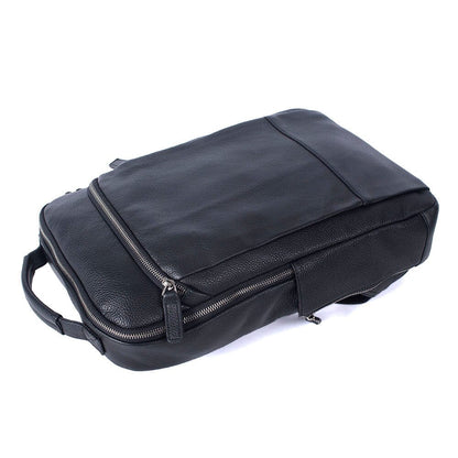 Gary | Herren Leder-Rucksack – Laptopfach & Anti-Diebstahl-Tasche – Vollnarbenleder leather backpack Hirschfeld 