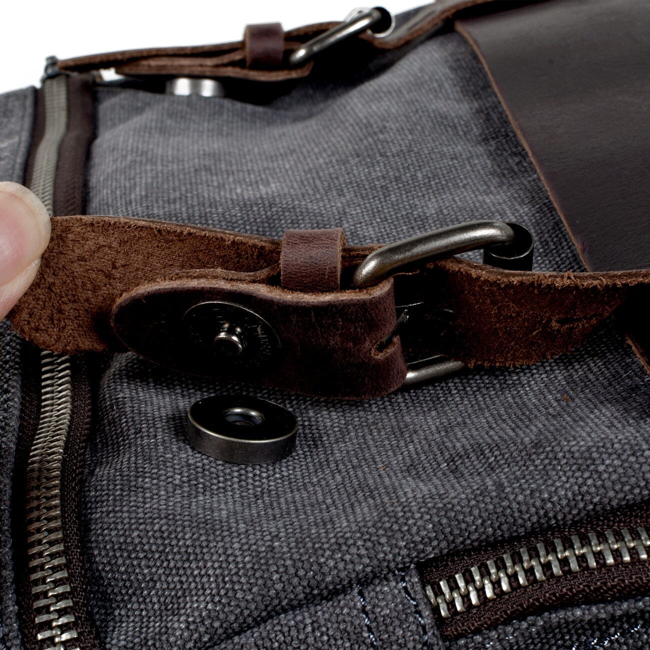 Preston | Rucksack Herren/Unisex – gewachstes Canvas & Vollnarbenleder – Laptopfach 15″ – 15 L – wasserabweisend canvas backpack Hirschfeld 