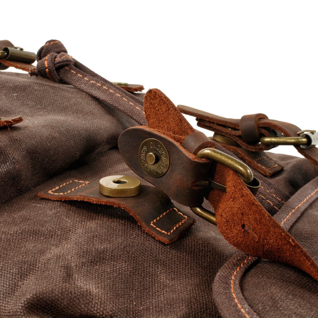 Robert | Rucksack Herren/Unisex – gewachstes Canvas & Vollnarbenleder – Laptopfach 15,6″ – 18 L – wasserabweisend canvas backpack Hirschfeld 