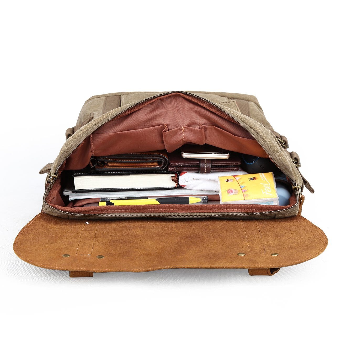 Peter | Kamera-Rucksack – gewachstes Canvas & Leder – Laptopfach 15″ – 20 L – wasserabweisend canvas backpack Hirschfeld 