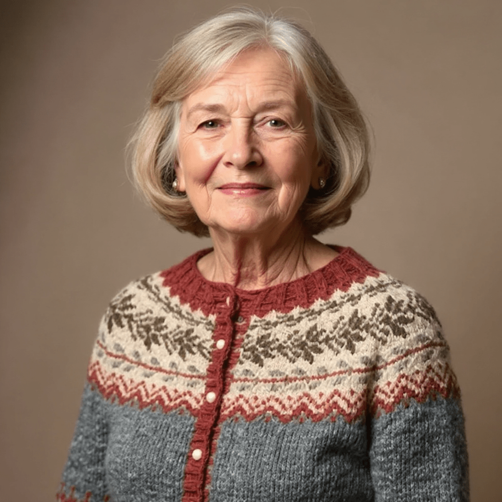 Cecilia | Damen Strickjacke – offene Front – handgefertigt – weiches, atmungsaktives Garn Hirschfeld 