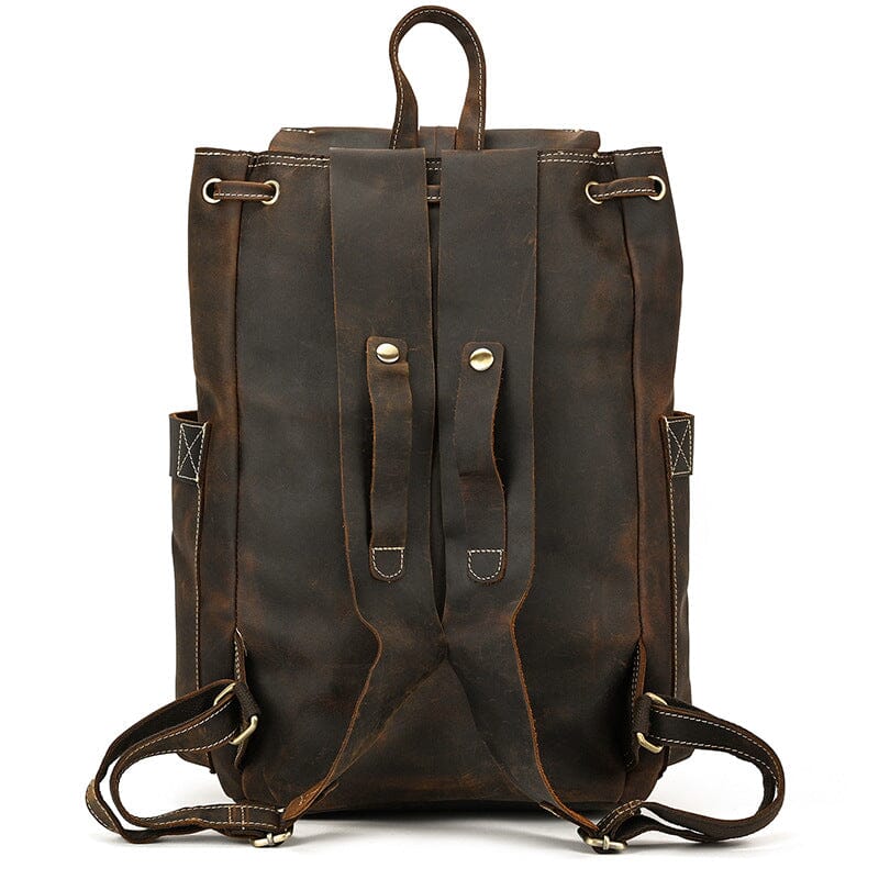 Harold | Herren Rucksack Klappenverschluss – Vintage-Look – Rindsleder leather backpack Hirschfeld 