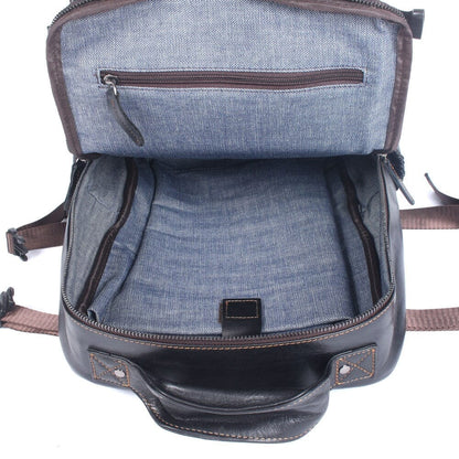 Gerald | Herren Leder-Rucksack Überschlag – 20 L Volumen – Vollnarbenleder leather backpack Hirschfeld 
