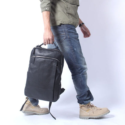 Gary | Herren Leder-Rucksack – Laptopfach & Anti-Diebstahl-Tasche – Vollnarbenleder leather backpack Hirschfeld 