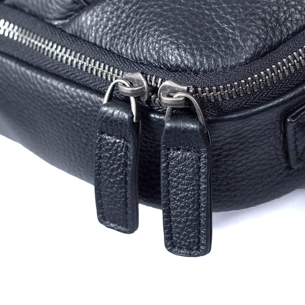 Gary | Herren Leder-Rucksack – Laptopfach & Anti-Diebstahl-Tasche – Vollnarbenleder leather backpack Hirschfeld 