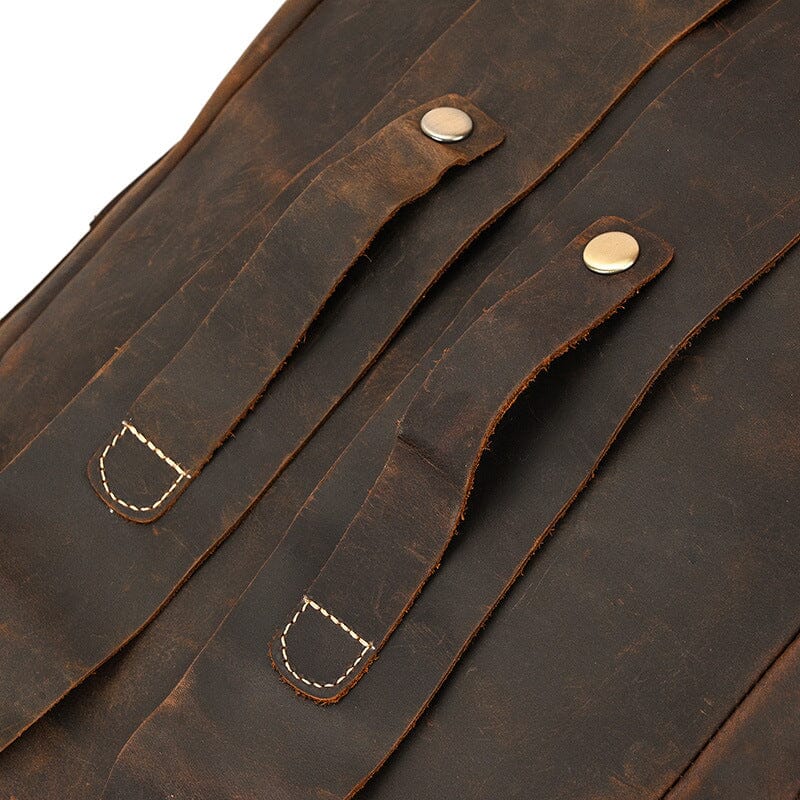 Harold | Herren Rucksack Klappenverschluss – Vintage-Look – Rindsleder leather backpack Hirschfeld 